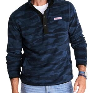 Vineyard Vines Blue Camo Pullover